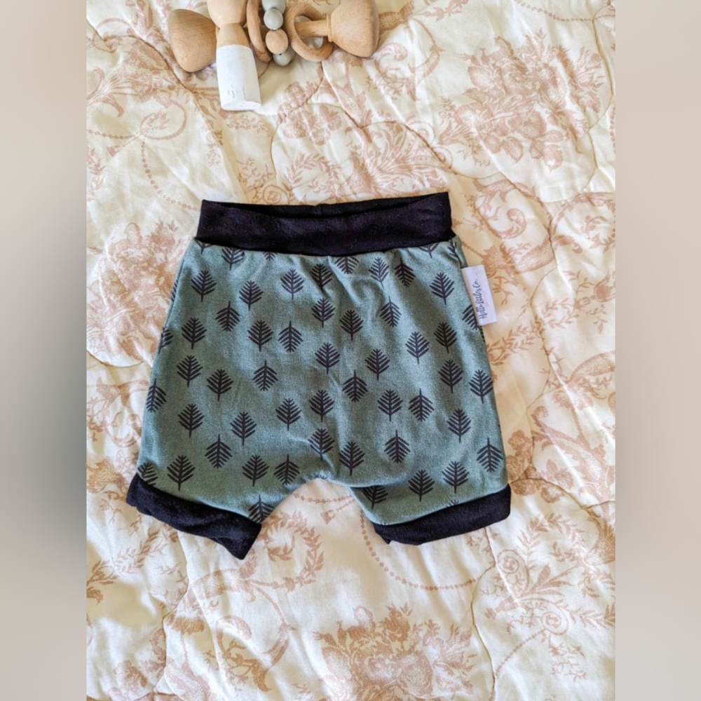 Hello Littles Co. Alpine Fern Shorts (3-6)